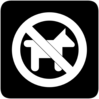 Square No Dogs Allowed Sign Clip Art
